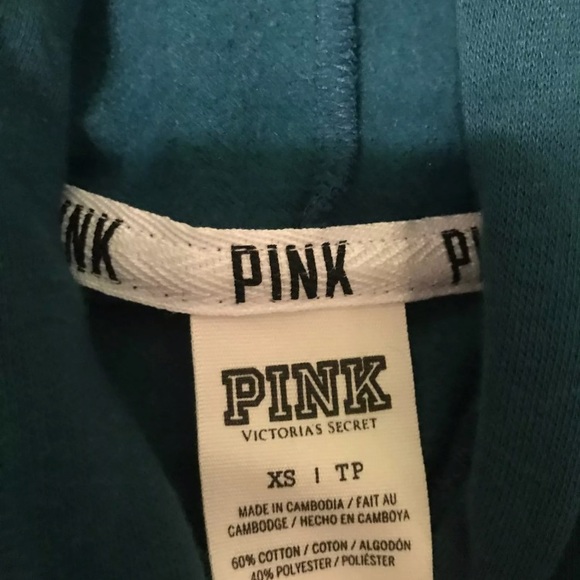 VS PINK TEAL HOODIE - Picture 3 of 3
